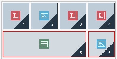 Abbildung 4. Klick auf 4: Zeilenstruktur Abbildung 4. Klick auf 4: Zeilenstruktur