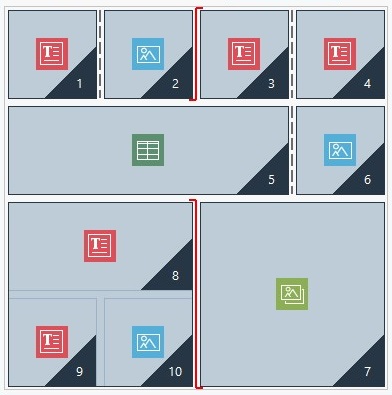 Immagine 2. Struttura per il breakpoint Desktop