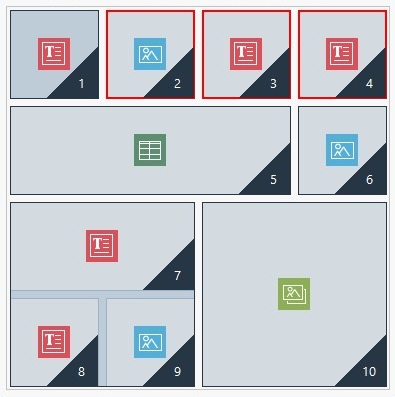 Imagen 2. Clic sobre 1: elección entre 2, 3 y 4